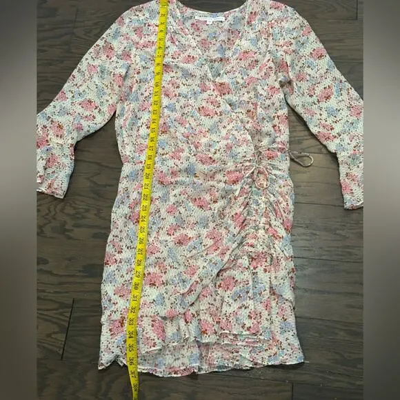 Veronica Beard Floral Silk Sean Mini Dress Size 8 - Picture 11 of 14